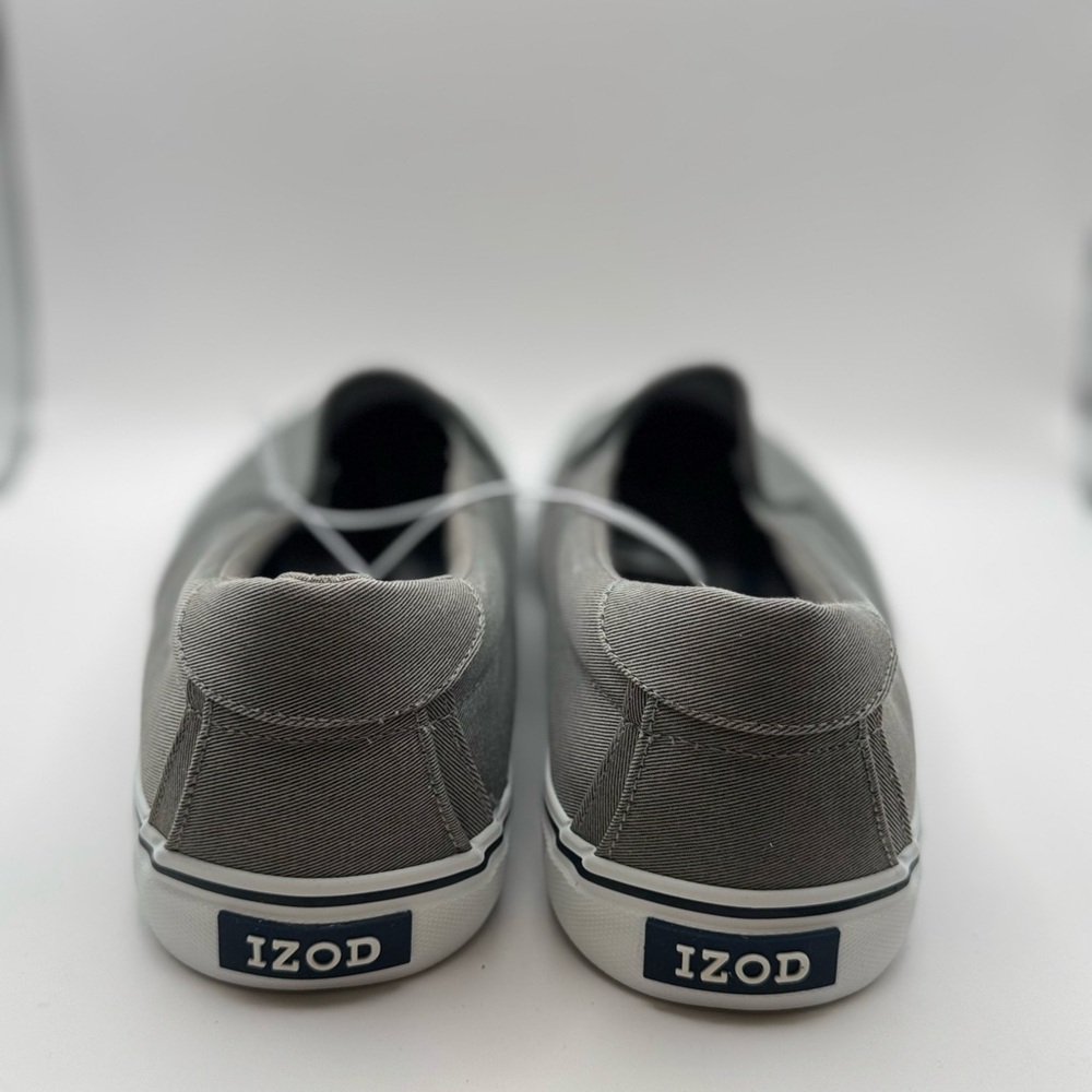 Izod Men's Grey Slip-On Sneakers- 10.5 - Picture 3 of 4